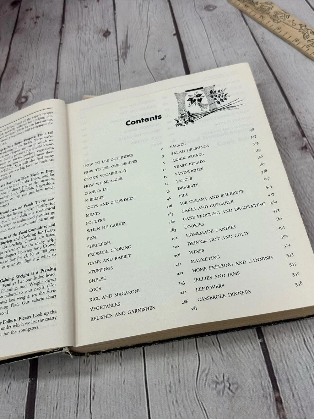 vtg 1957 Good Housekeeping Cook Book Hardcover MCM retro collectible